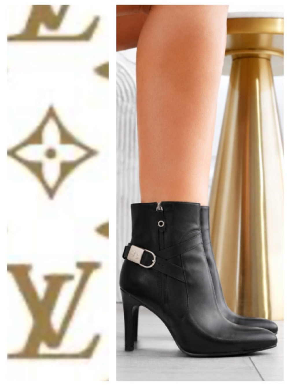 Louis Vuitton Aparte Padlock Ankle Boots